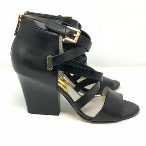 Michael Kors Theodore Open Toe heels Black Strap 7